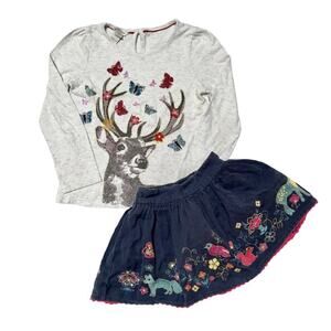 Monsoon Woodland Animal Outfit Size 5/6